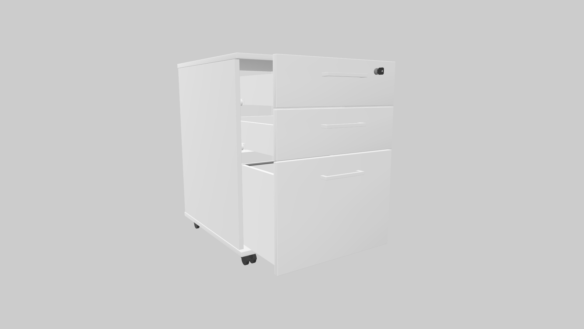 Optima Rollcontainer mit 3 Schubladen