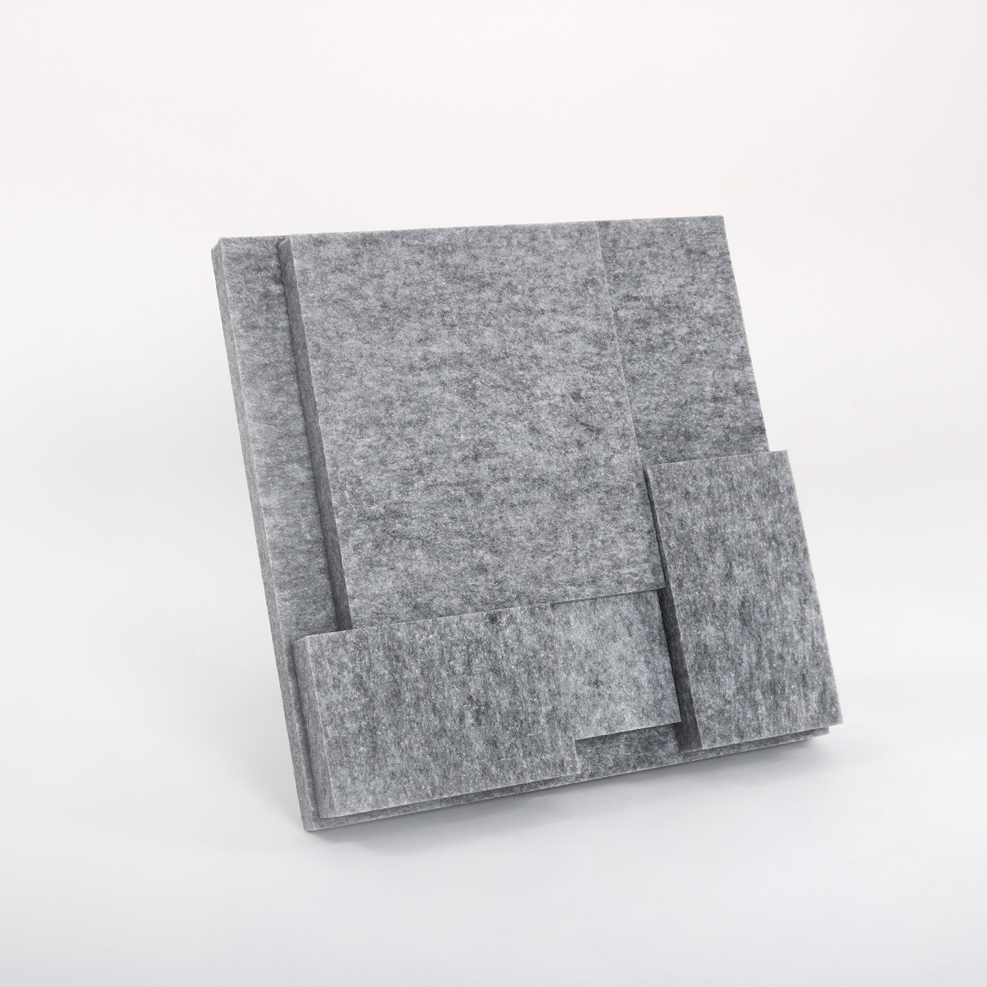 NIVA Wandpaneel mit 3D-Effekt grau