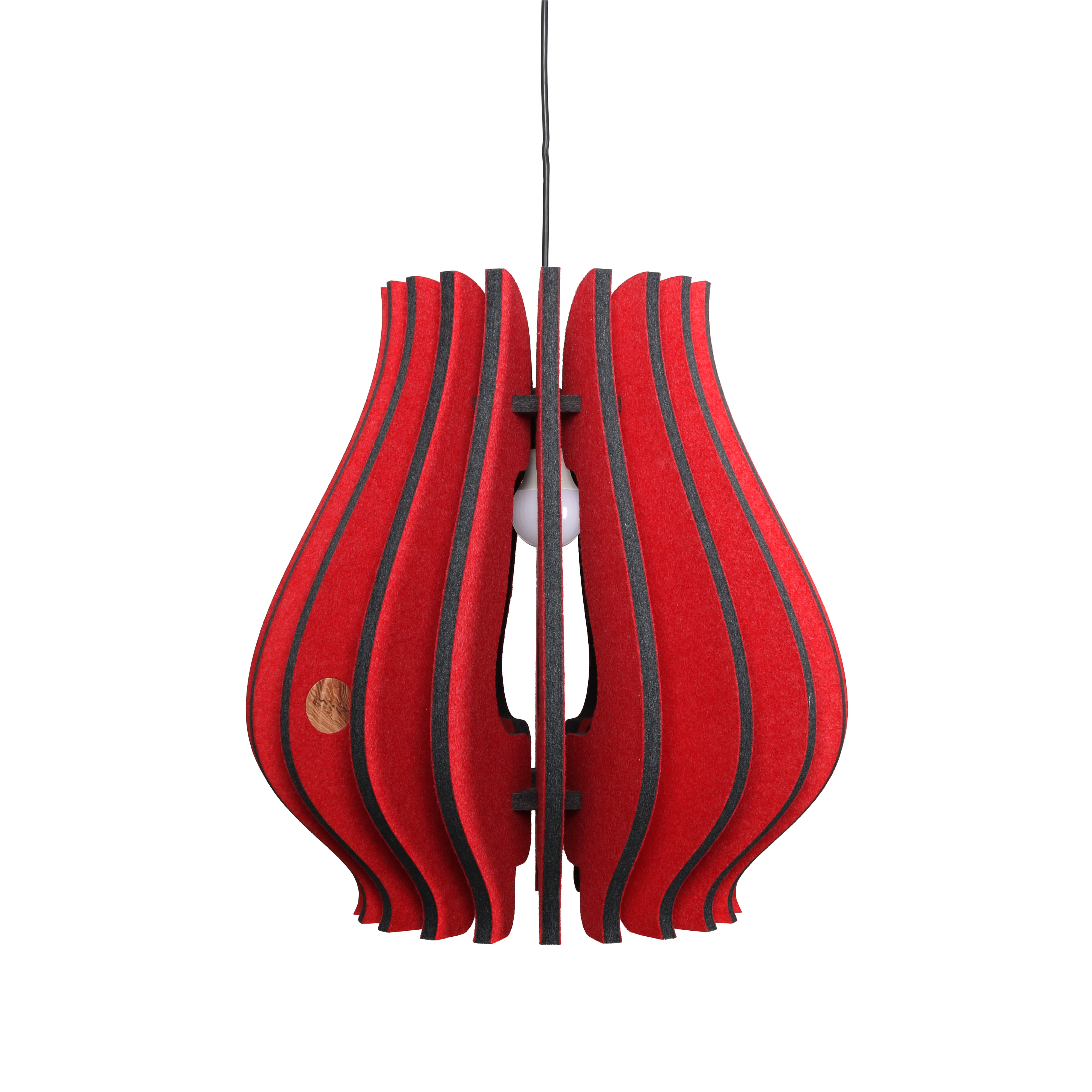 KINô akustische Hängelampe in Tulpen-Form mit HUSH-Stoff